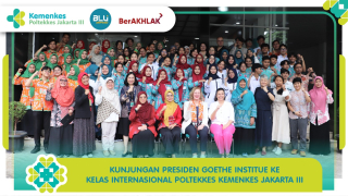 Sambut kunjungan presiden goethe-institut ,seru dan penuh insight! kelas internasional poltekkes kemenkes…