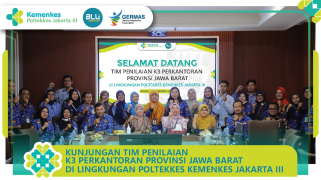 Kunjungan tim penilai k3 perkantoran provinsi jawa barat.