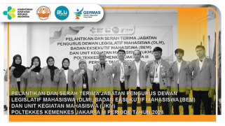 Pelantikan dan serah terima jabatan pengurus dewan legislatif mahasiswa (dlm). badan exsecutif mahasiswa…