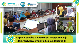 Rapat koordinasi akselerasi program kerja jajaran manajemen poltekkes jakarta iii