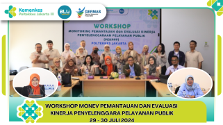 Workshop monev pemantauan dan evaluasi kinerja penyelenggara pelayanan publik (pekppp) di poltekkes…