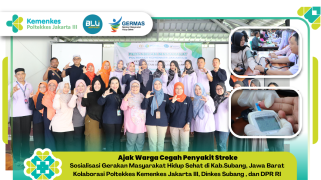 Ajak warga cegah penyakit stroke ; sosialisasi gerakan masyarakat hidup sehat di kabupaten subang, jawa…