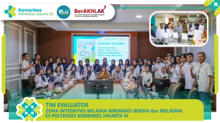 Kunjungan tim evaluator zona integritas menuju wbbm di poltekkes kemenkes jakarta iii